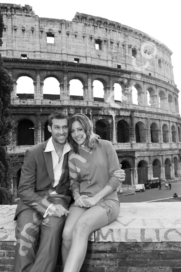 The Roman Coliseum in beautiful b&w photography 