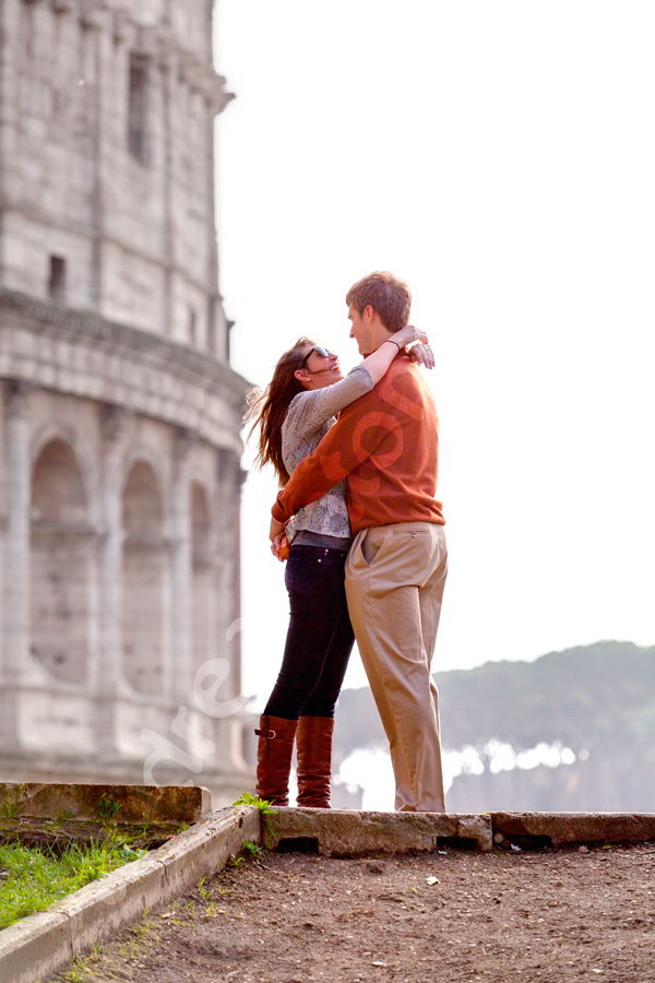 Engagement picture session at the Colosseum