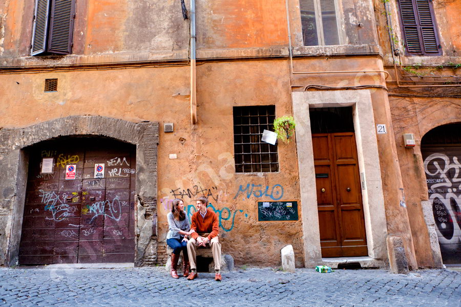 Picture taken in a typical alleyway street