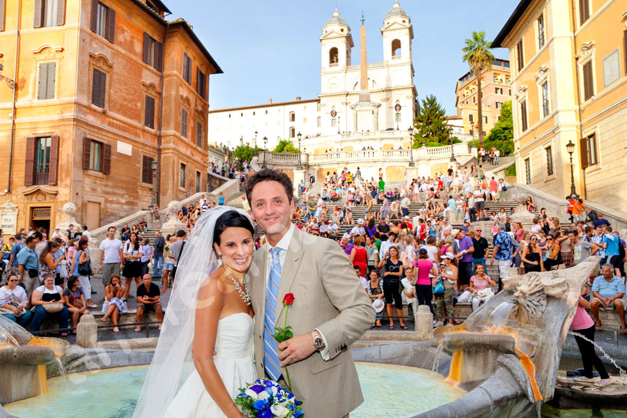 Piazza di Spagna Photograph Spanish steps by the water Fountain 