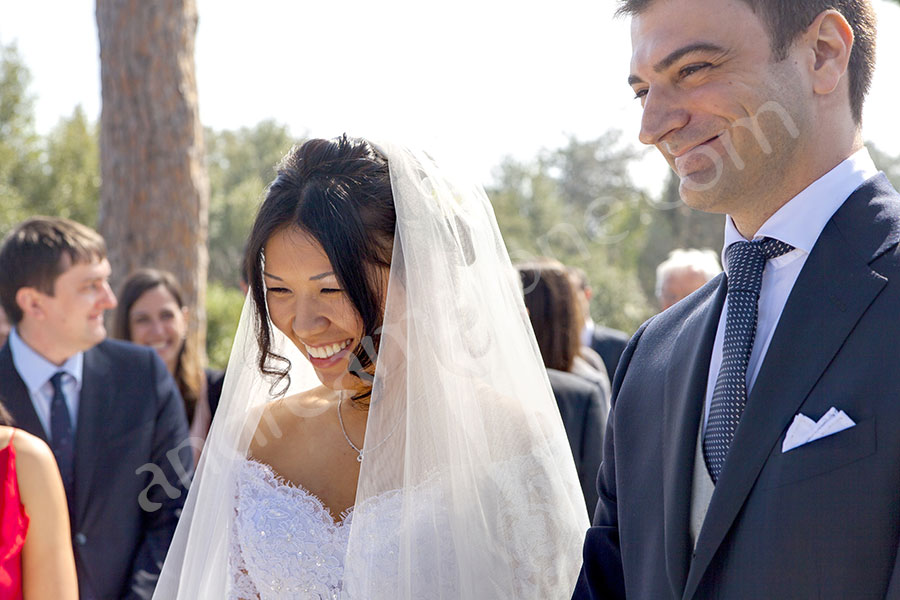 newlyweds getting married at Convento di San Francesco in Gallese Viterbo