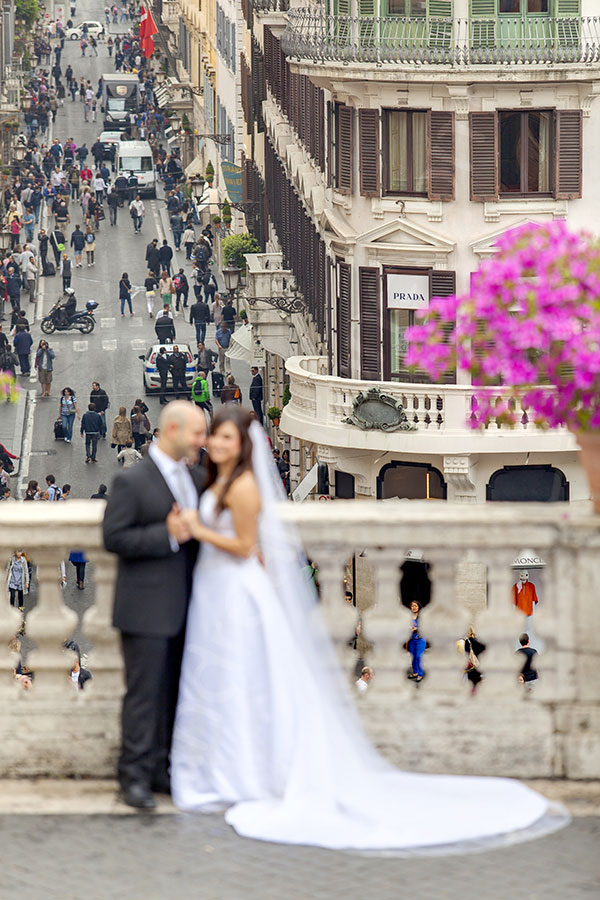 Out of focus picture Piazza di Spagna.