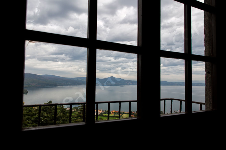 The view of Lake Bracciano from Castle Odescalchi