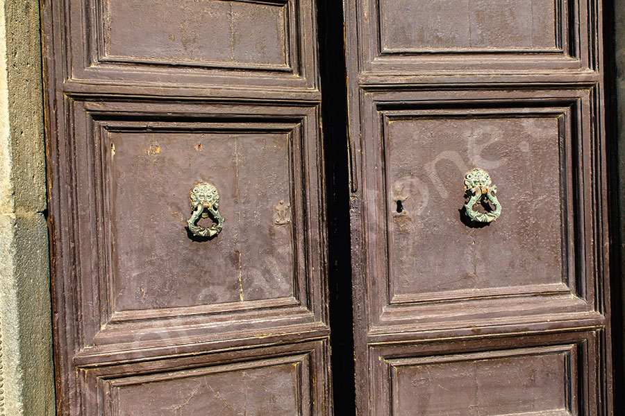 Ceremony hall closed door Castle Odescalchi Italy