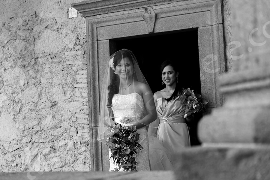 The bridal entrance at the Castello