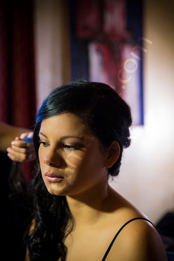 Portrait during a bridal preparation