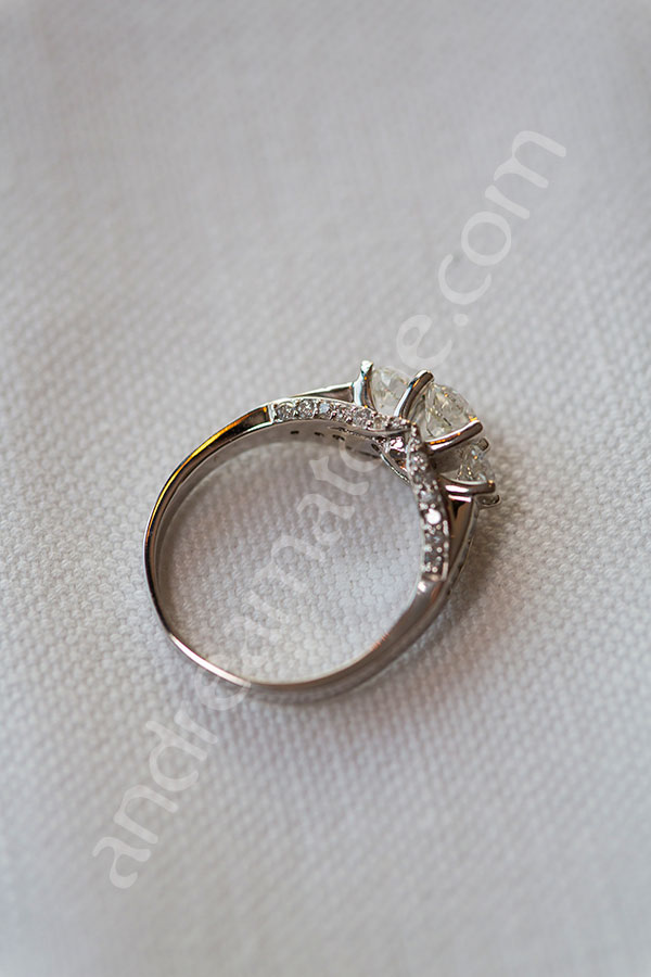 Close up photography of the engagement ring