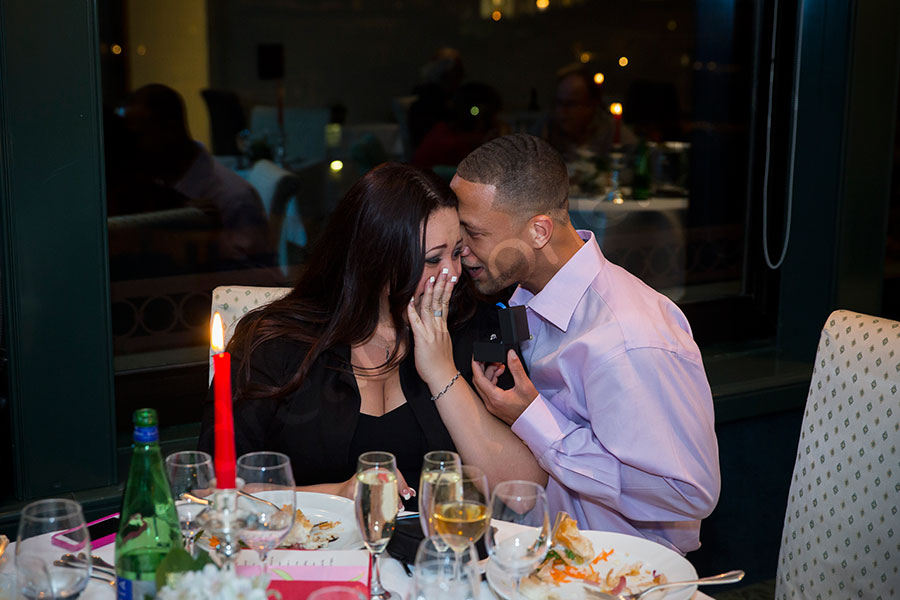 Wedding ring during a secret proposal in Rome