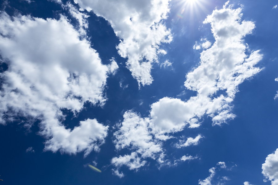 The sky above on the big day