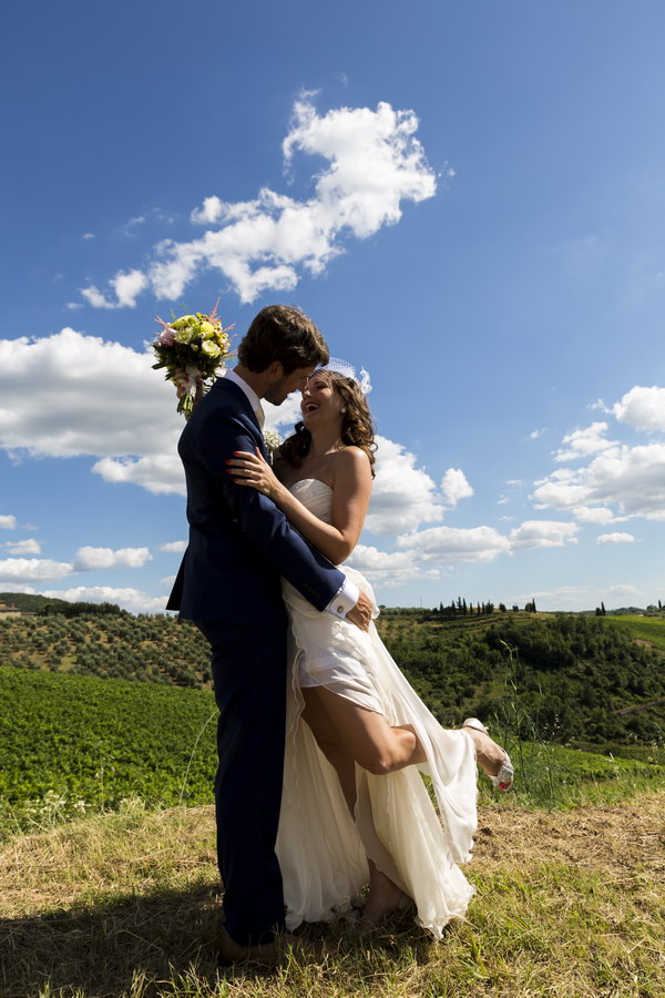 Together during a photo shoot in Tuscany