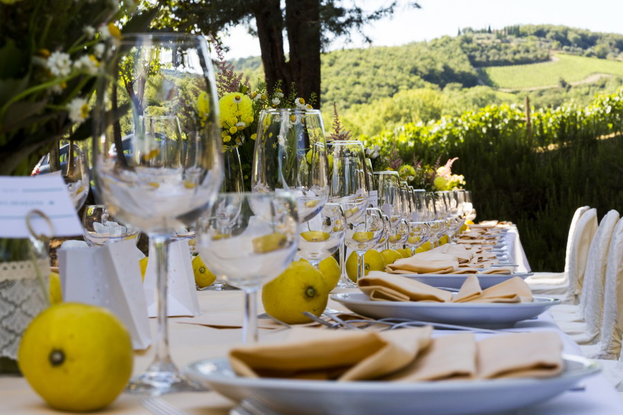 Wedding reception table