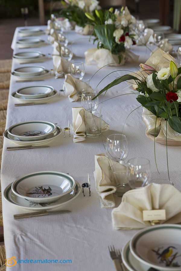 The reception table