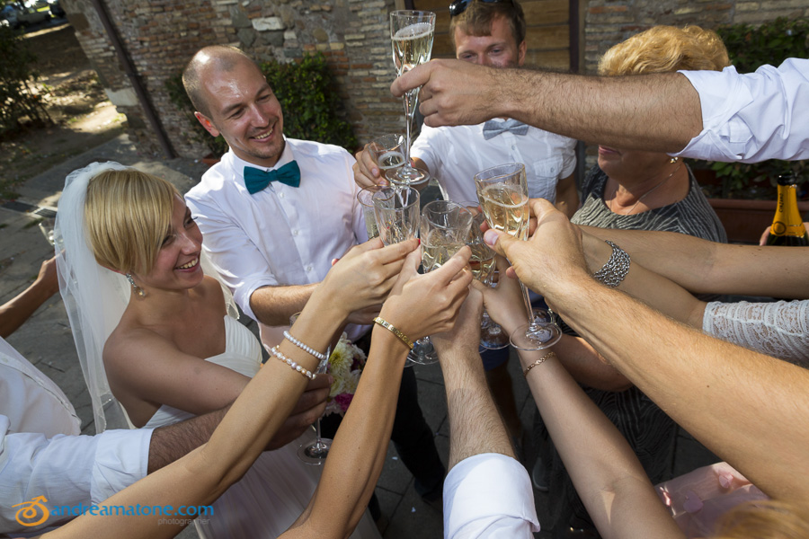 A wedding toast