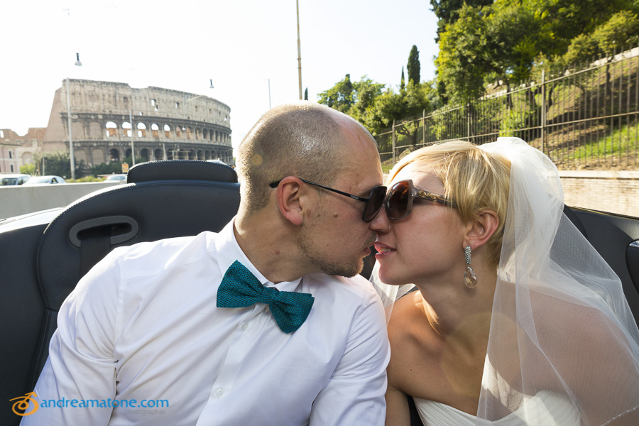 Rome wedding photographer Rome at the Roman Colosseum