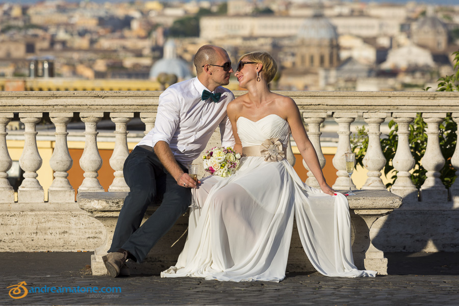 Great wedding pictures in Rome Italy