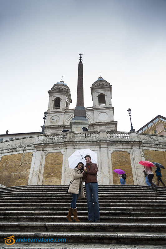 Underneath Church Trinita' dei Monti in the Roman city. 