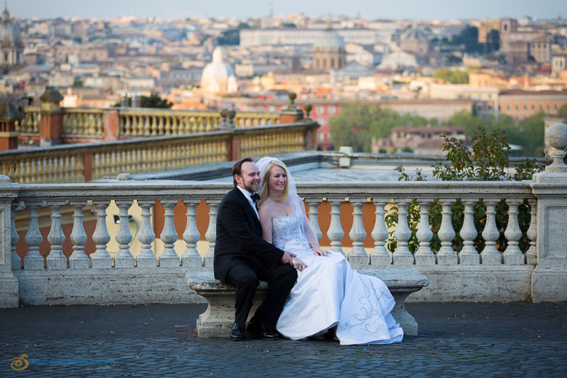 Together at the Gianicolo overview of Rome