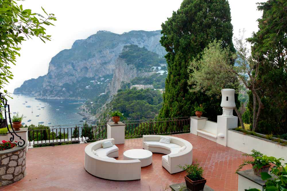 Villa coastal view island of Capri Italy, Italian Destination Weddings