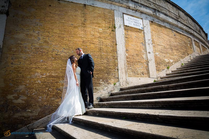 Destination wedding session in Rome Italy