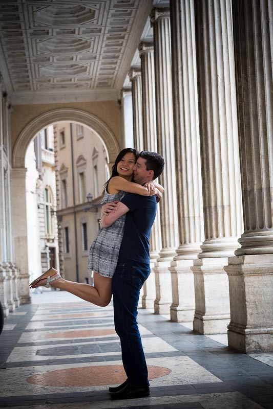 Engagement picture in Rome