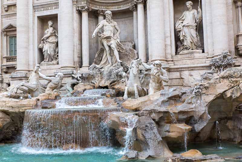 The Trevi fountain