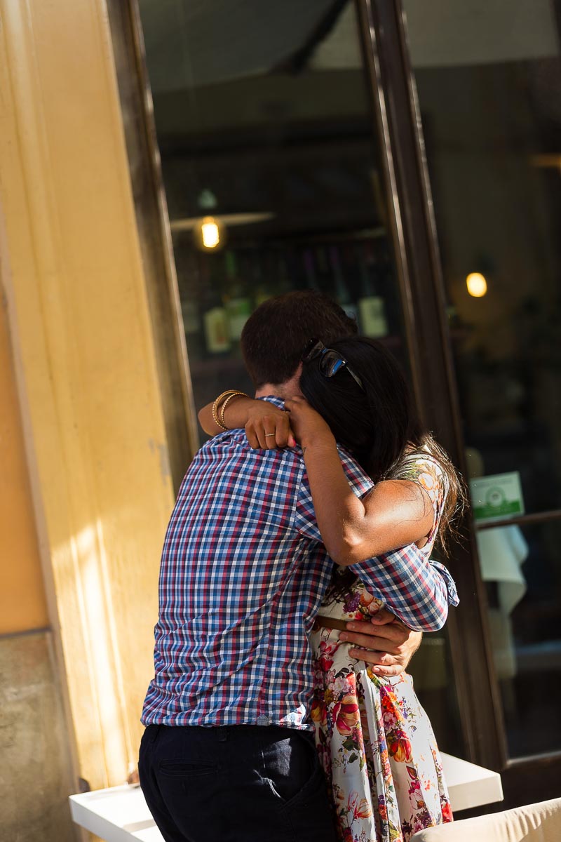 The surprise and joy after a wedding proposal