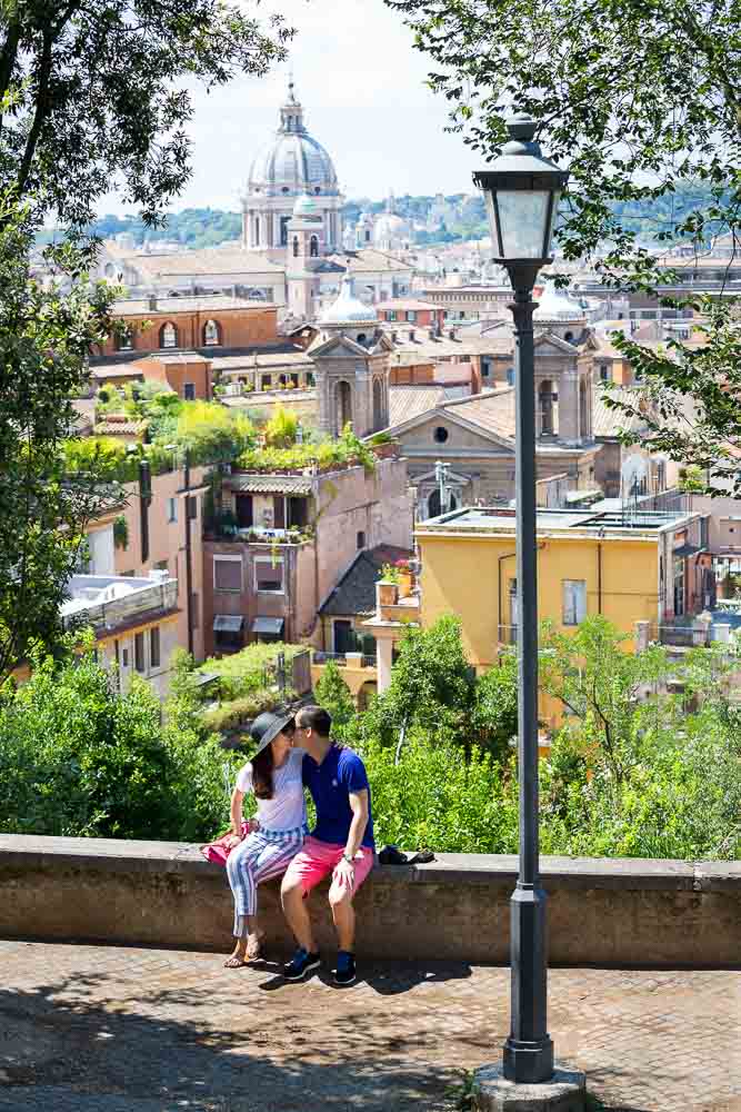 Engagement style honeymoon photo session in Rome.