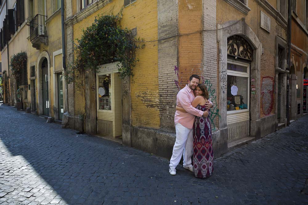 Trastevere engagement photo session 