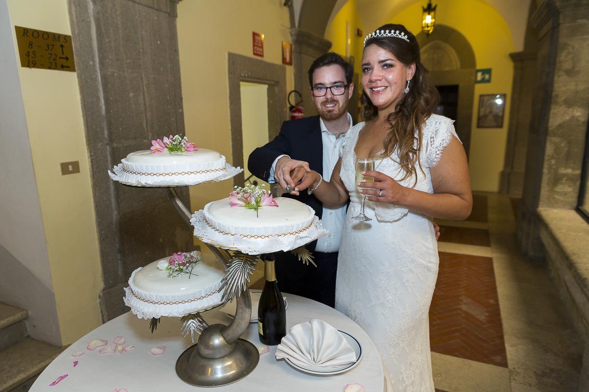 Cutting of the cake.