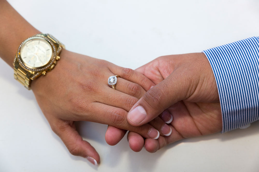 Engagement ring photography