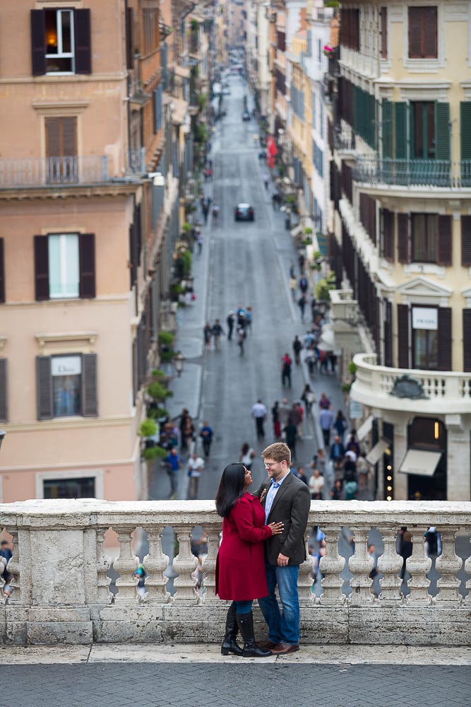 The view of the Via condotti in the far distance