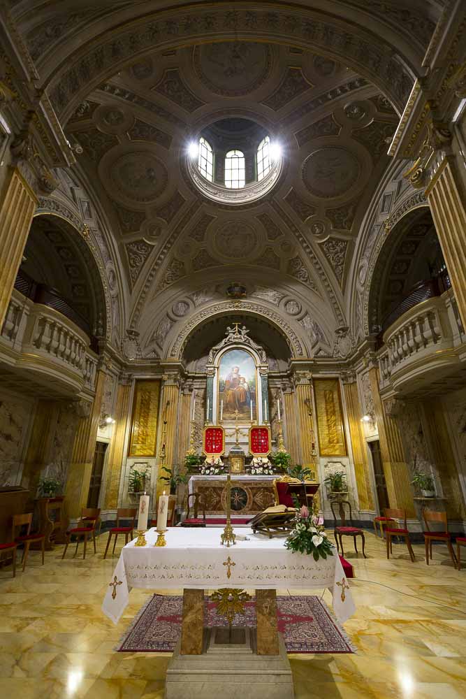 Interior picture of the Sant'Anna Church in the Vatican city in Rome.