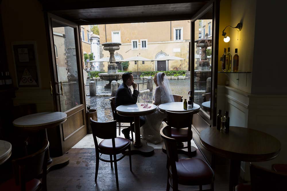 Inside view of the wine bar.