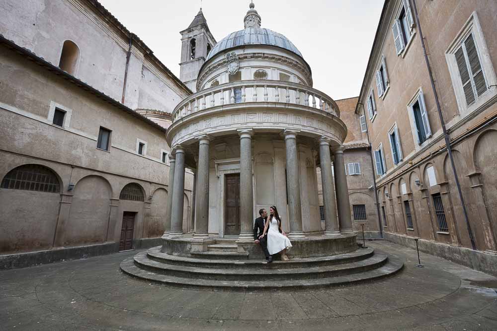 Overview of the small temple Bramante found in Rome. Andrea Matone photography.