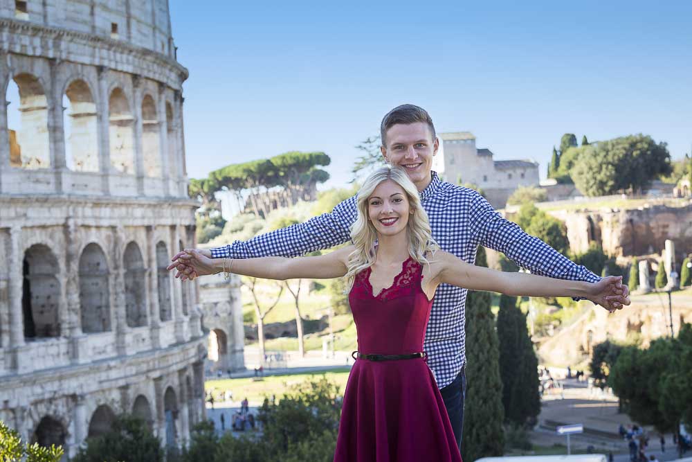 Posing portrait picture at the Coliseum.