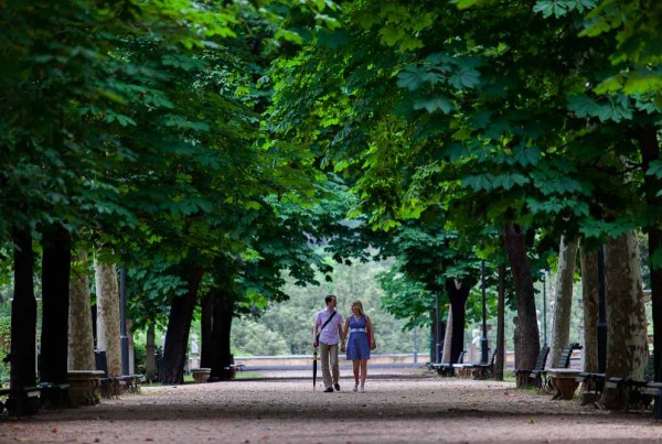 Villa Borghese engagement session