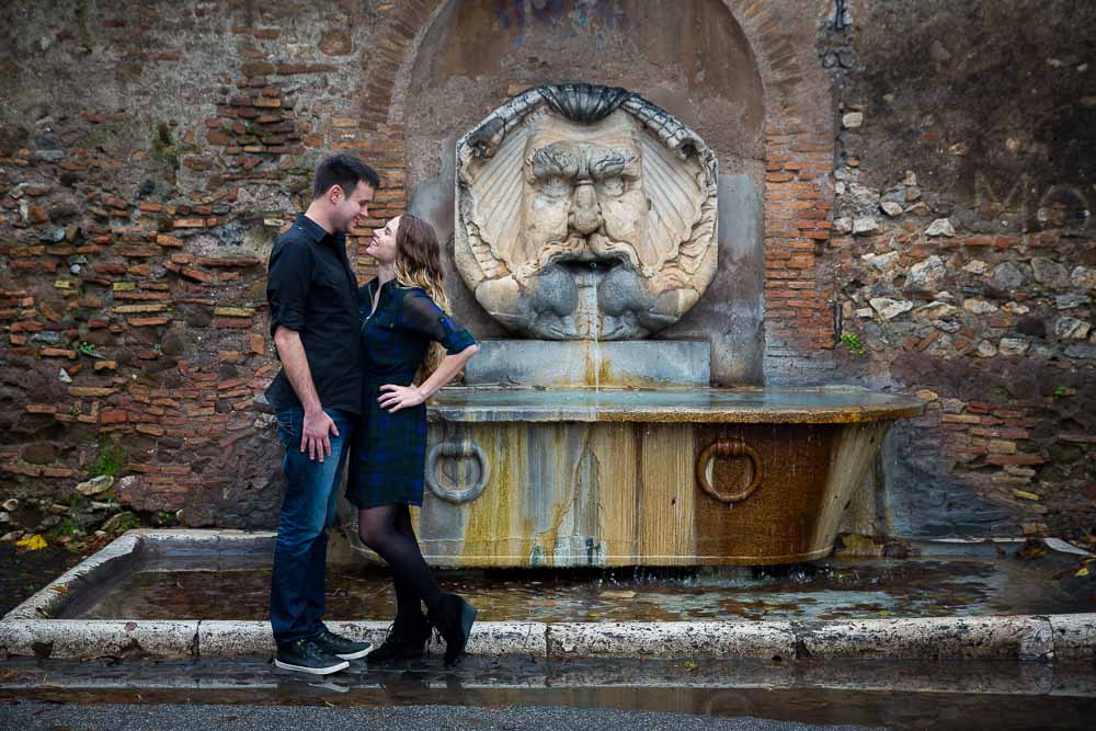 Gianicolo water fountain e-session