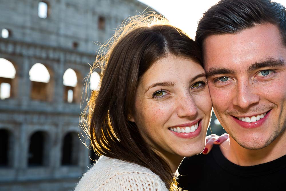 Engagement portrait photography by Andrea Matone photographer. Rome, Italy.