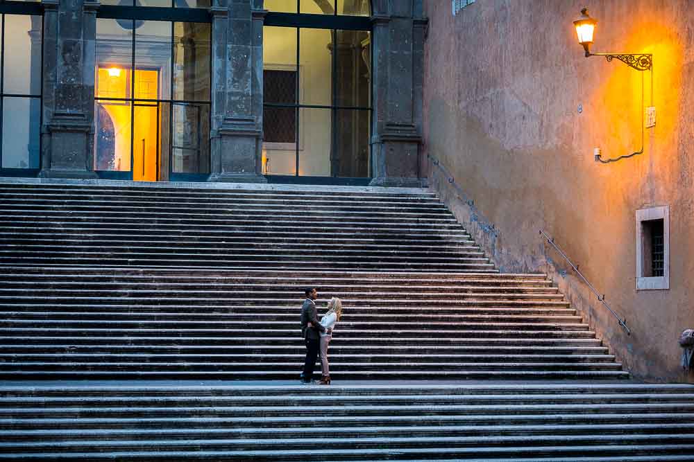 Campidoglio staircase used for an e-session