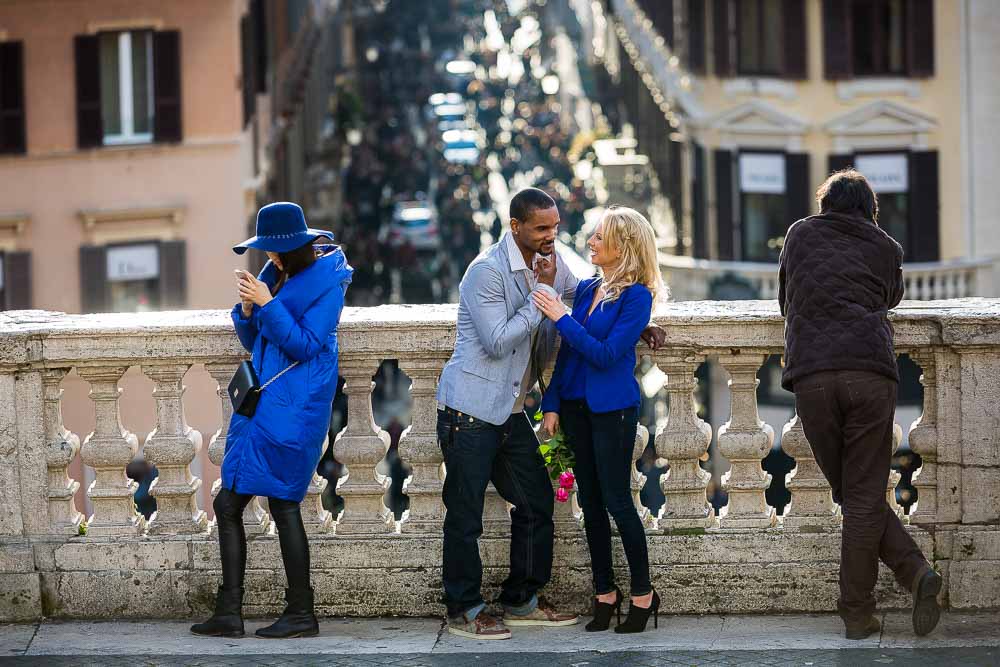 Engaged at Piazza di Spagna