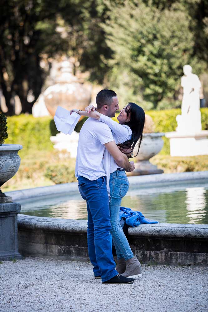 Together in joy after the proposal