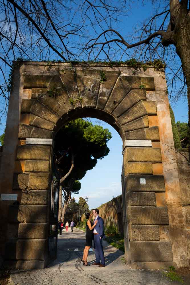 Photo shoot entrance Giardio degli Aranci in Rome