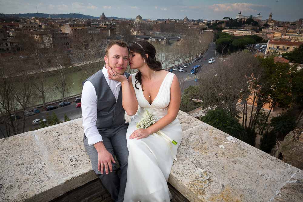 Newlyweds together after uniting in marriage