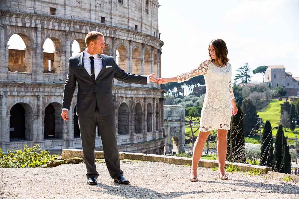 Photo shoot a the Colosseum