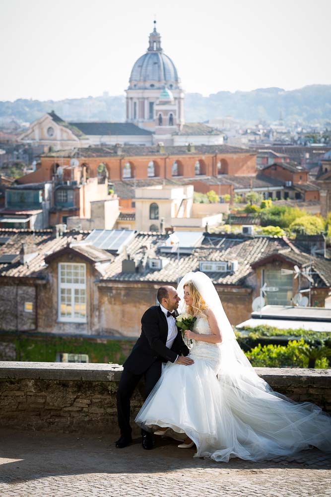 Parco del Pincio view over the roman rooftops