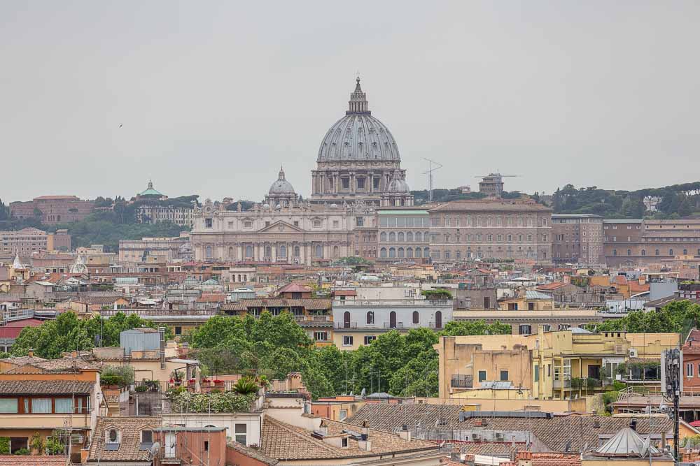 Photo of Saint Peter's cathedral in far distance 