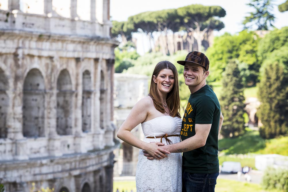 Posed couple during their engagement photography session