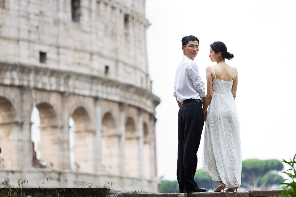 Coliseum photography session during a post wedding shoot