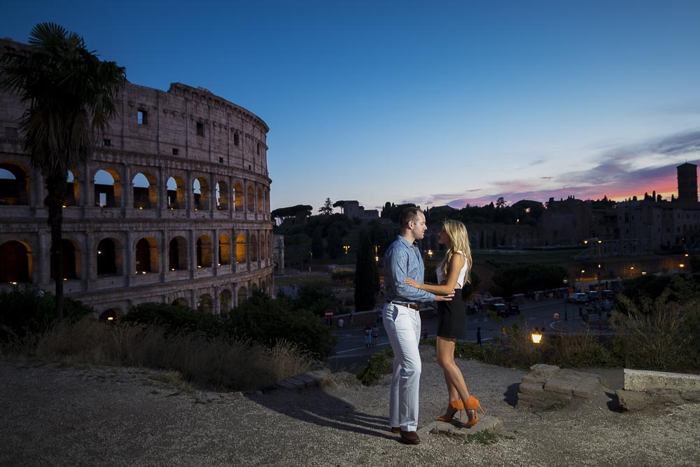 Night time photo session at the Roman Colosseum