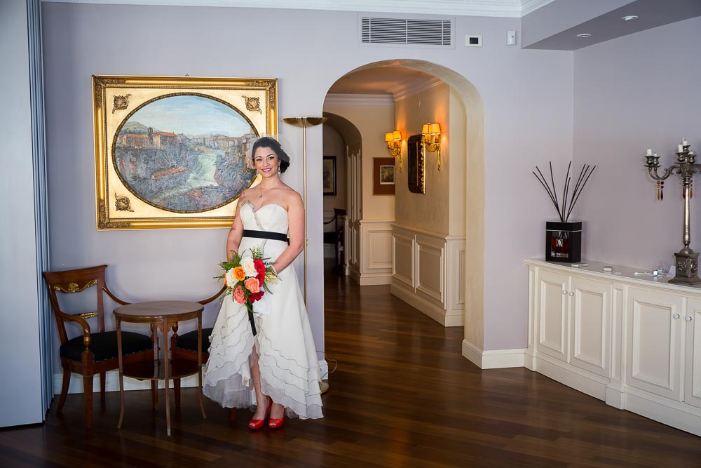 Bride is ready. Inside apartment look